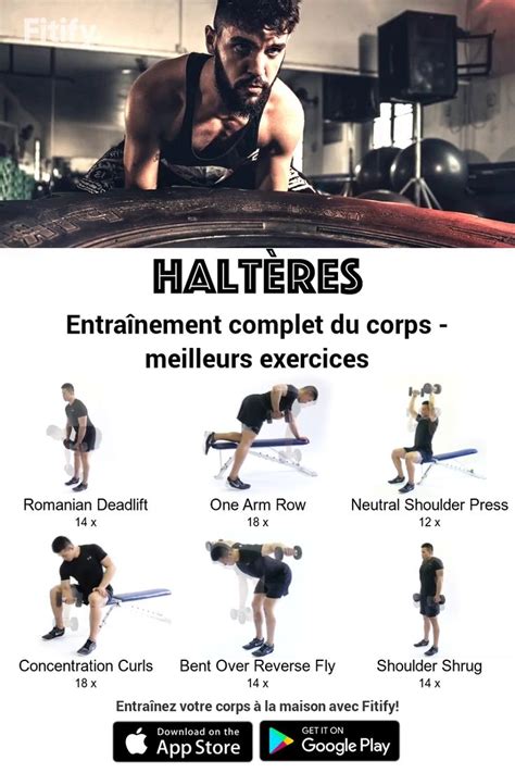 Haltères Entraînement complet du corps meilleurs exercices