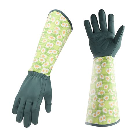 Print Cuff Gardening Gloves Protection Puncture Resistant Anti Slip