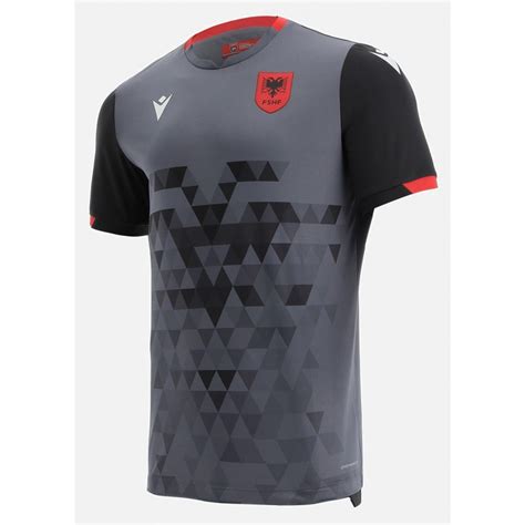 Camisa II Seleção da Albania 2021 2022 Macron oficial