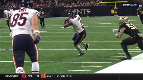 Chicago Bears Wide Receiver Dj Moores Second Catch Of Game Goes For 18