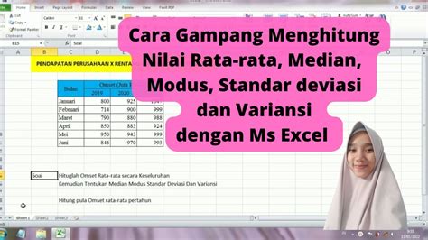 Cara Menghitung Varians Di Excel