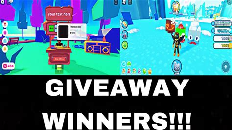 Announcing The Giveaway Winners 1k Subscriber Giveaway Winners