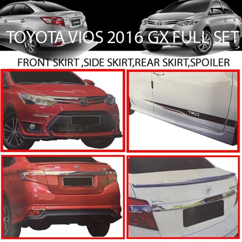 TOYOTA VIOS 2013 2014 2015 2016 2017 2018 BODYKIT GX FULl SET ABS FRONT