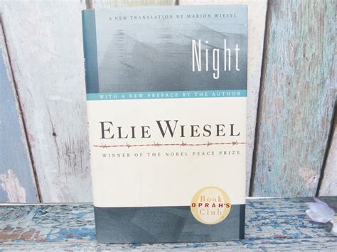 Elie Wiesel "Night" Hardcover Book, Winner of the Nobel Peace Prize ...