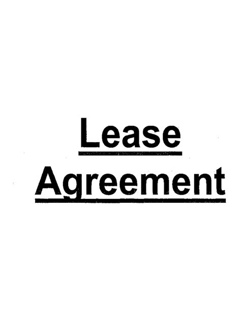 Fillable Online Amended And Restated Memorandum Of Agency Lease Fax