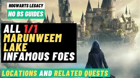 Marunweem Lake Infamous Foes Hogwarts Legacy Youtube