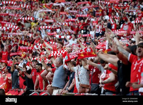 Liverpool fans during the UEFA Champions League Final at the Wanda ...