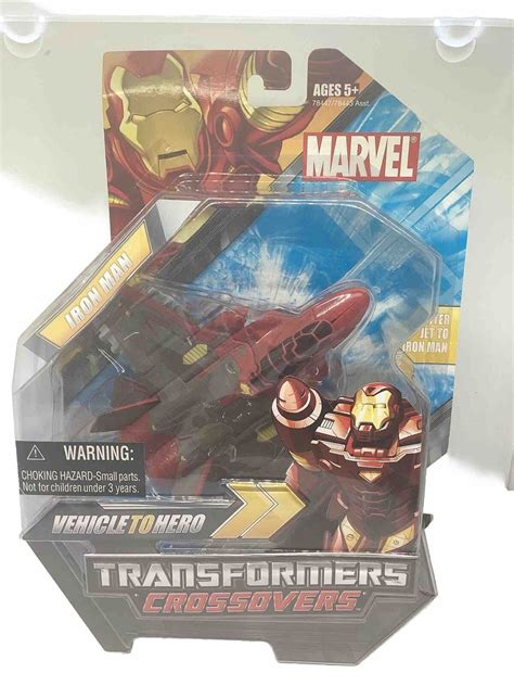 Transformers Iron Man Crossover SERIES Vehicle to Hero 2008 Marvel NEW ...