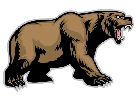 grizzly bear mascot sport logo style 20630636 Vector Art at Vecteezy