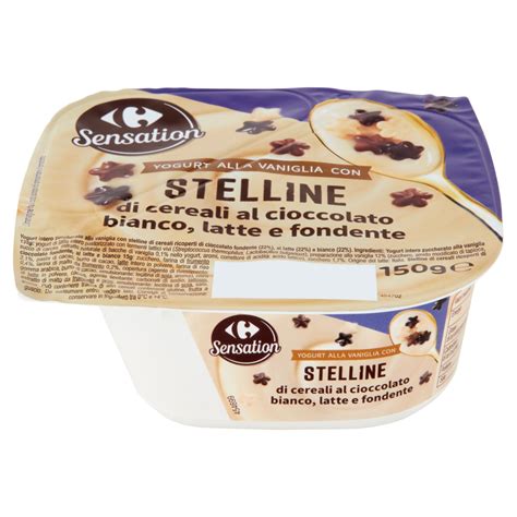 Carrefour Sensation Yogurt Alla Vaniglia Con Stelline Di Cereali Al