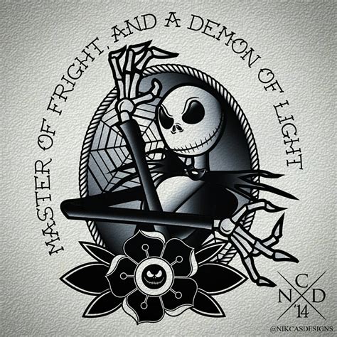 Jack Skellington Tattoo Stencil