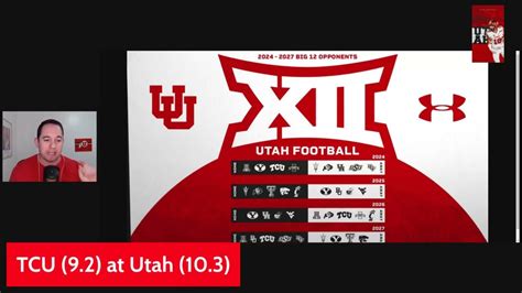 Utahs Utes 2024 Big 12 Schedule Youtube