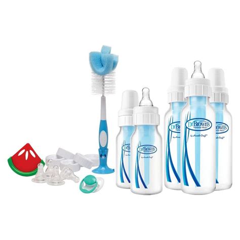 Dr Brown S Natural Flow Baby Bottle Gift Set With Pacifier Teether