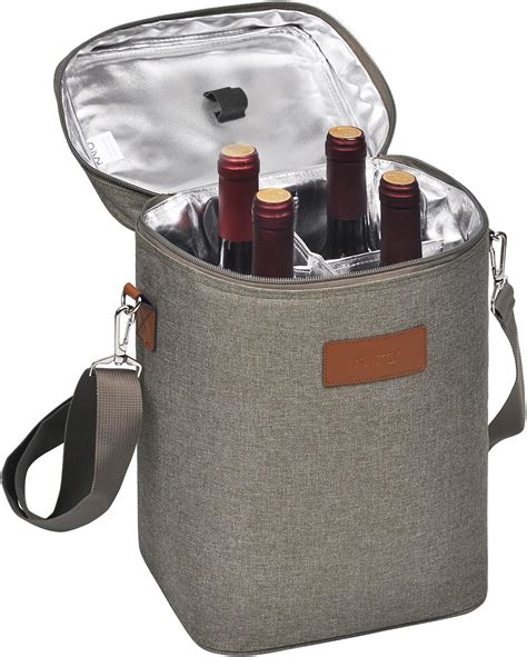 Amazon Tirrinia Bottle Wine Gift Carrier Leakproof Insulated