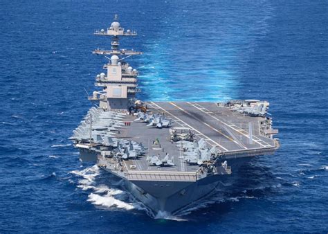 Armada El Portaaviones Nuclear USS Gerald Ford Despliega Su