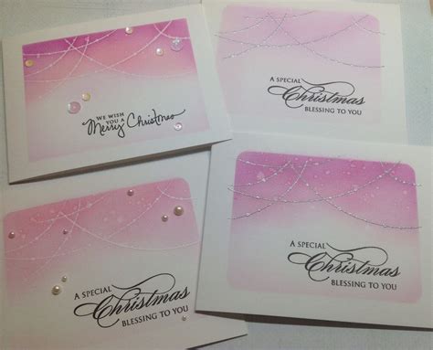 Marianne's cards 'n stuff: More pink Christmas cards