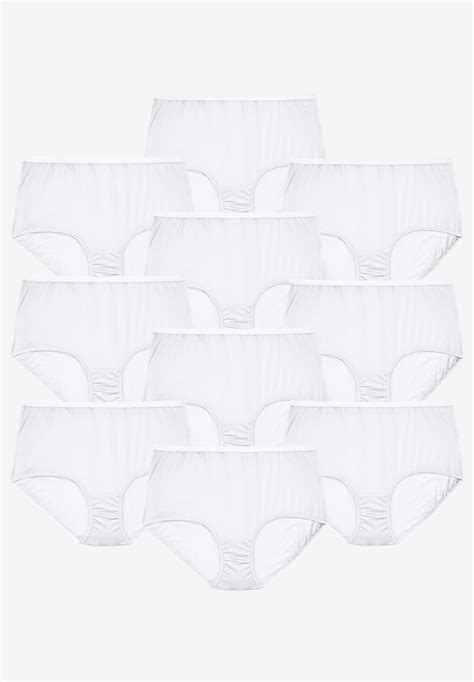 Cotton Brief 10 Pack Woman Within