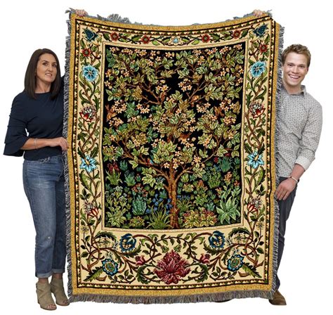 Tree Of Life Arts And Crafts William Morris Cotton Woven Etsy