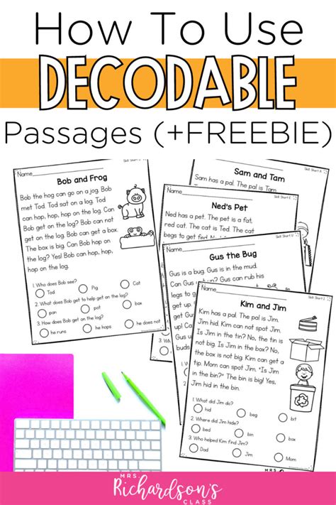 Free Decodable Passages For Guided Reading To Boost Readers