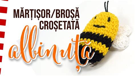 Martisor brosa albinuta crosetata amigurumi Tutorial mărțișor