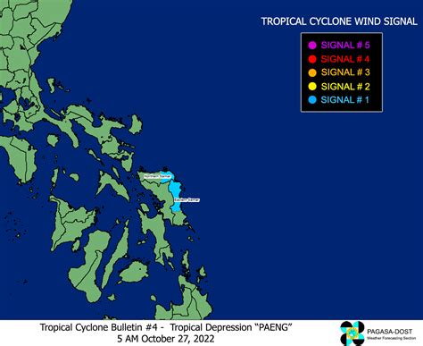 Tropical Depression PAENG Advisory No 02 Typhoon2000 Philippine TC