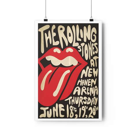 Rolling Stones Poster Rockn Roll Poster Contemporary Wall Art Music