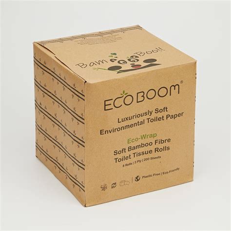 Eco Boom Premium Bamboo Fibers Rolls Ply Biodegradable Safe