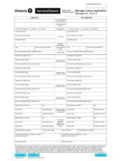 Marriage Licence Application Marriage Act Form Marriage Licence