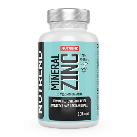 Mineral Zinc 100 Chelate 100 Caps Nutrend X Treme Stores GR