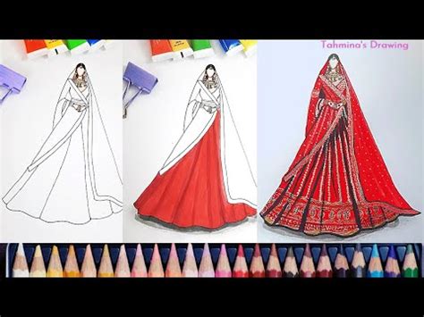 Amaizing Fashion Illustration By Tahmina S Drawing Youtube