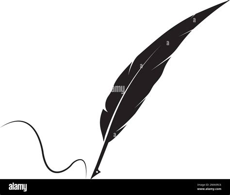quill pen logo stock illustration design Stock Vector Image & Art - Alamy