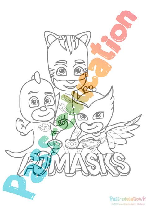 Coloriage Gratuit Pyjamasque Pdf à Imprimer