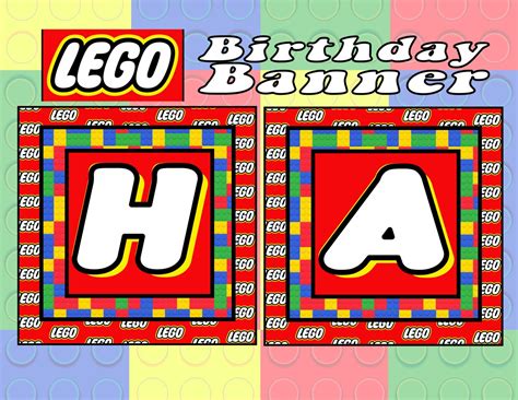 Lego Birthday Banner Instant Download By Atimetorememberdpk