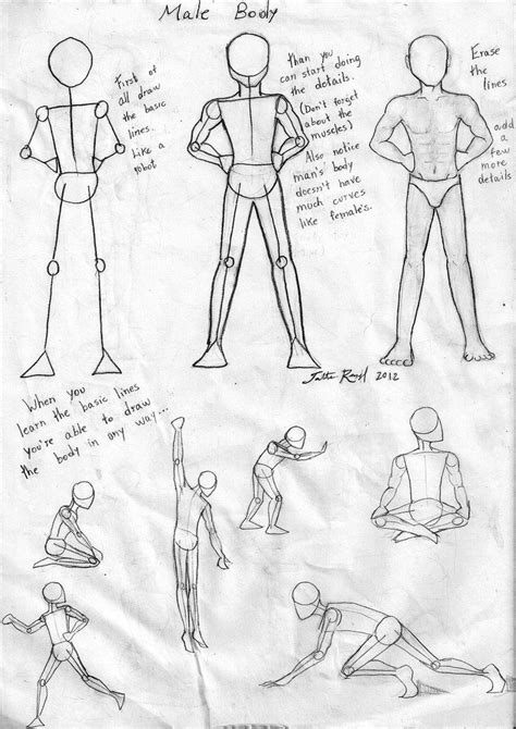 How To Draw A Male Body Step By Step