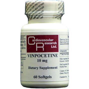 Cardiovascular Research Ecological Formulas Vinpocetine Mg Nutrivene