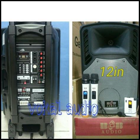 Jual Speaker Portable Amplifier Wireless Bob Audio B Mu 12 12Inch