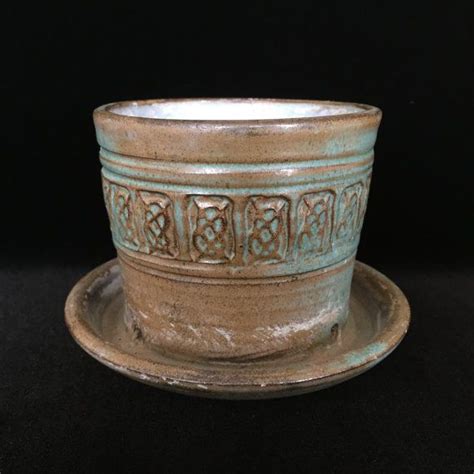 Robert L Morgan Red Clay Planter Studio Pottery Vintage Decorative