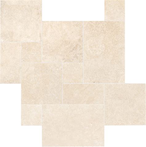 Premium Select Light Premium Travertine Tumbled Paver French