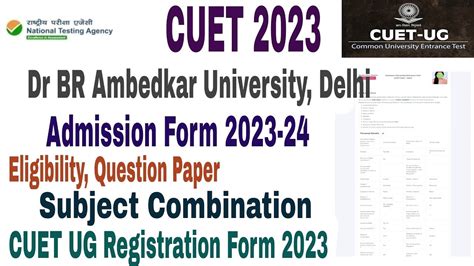 How To Fill Dr Br Ambedkar University Delhi Registration Form 2023