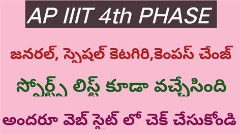 IIIT NOTIFICATION 2022 AP IIIT AP IIIT AP IIIT LATEST UPDATES AP IIIT