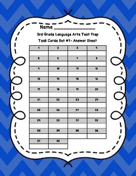 3rd Grade Language Arts Test Prep FREEBIE By A W Creations TpT