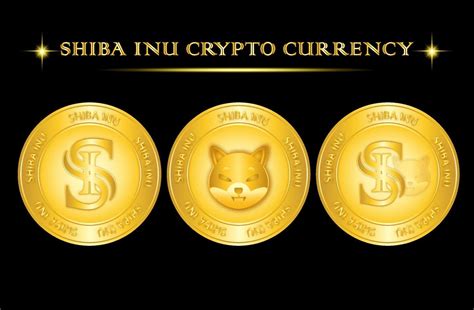 Shiba Inu gold coin crypto currency icon set logo 4572466 Vector Art at ...