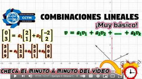 Qué son las combinaciones lineales Ejemplos 2D y 3D Intro Muy