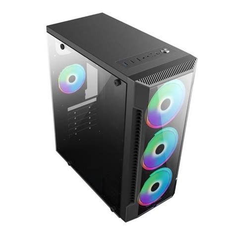 Gabinete Atx BrazilPC Gamer BPC C3147 Black 2xUS Lateral Vidro Sem