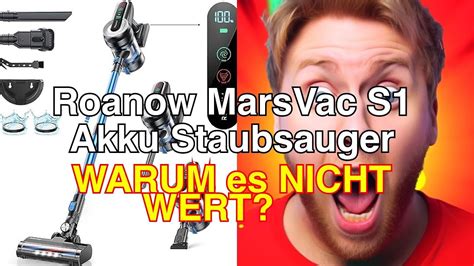 Roanow Marsvac S Akku Staubsauger Leistungsstark Langlebig Und