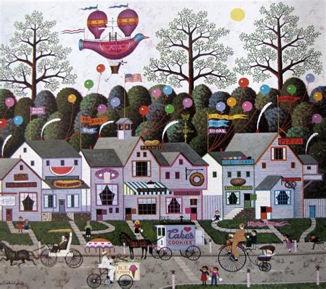 Solve Confection Street Charles Wysocki Jigsaw Puzzle Online With