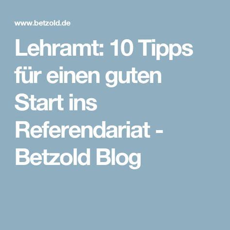 10 Tipps für den Start ins Referendariat Special education teacher