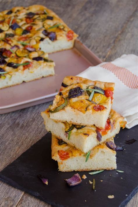 Roasted Vegetable Focaccia Blue Jean Chef Meredith Laurence