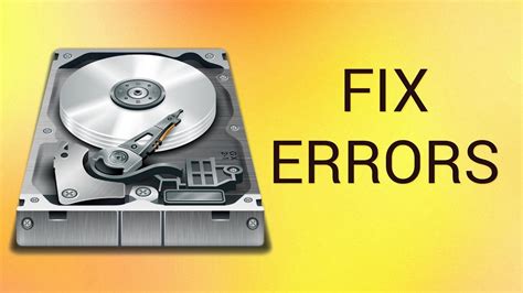 How To Fix Hard Drive Errors Youtube