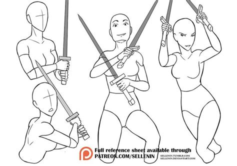 Reference Set 2 Swords By Sellenin On DeviantArt Figure Drawing